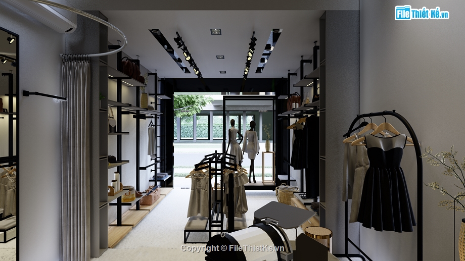 file sketchup shop thời trang,sketchup shop quần áo,model su shop quần áo,Model Shop thời trang,Sketchup shop quần áo